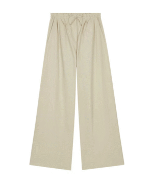 Wide-Leg Woven Trousers