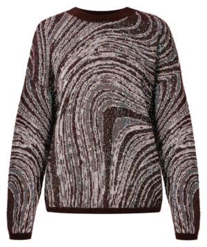 Glitter Swirl Knit Sweater