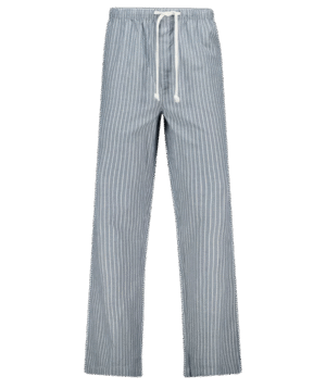 Navy Pinstripe Woven Pajama Pants
