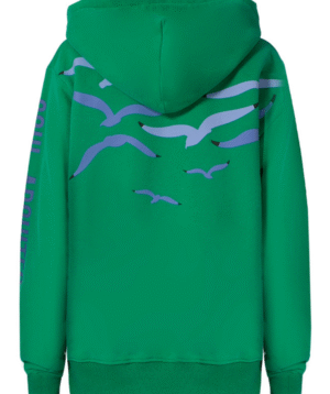 Graphic Print Fleece Hoodie