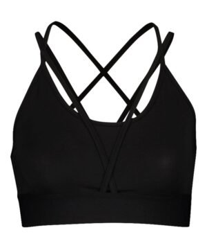 V-Neck Strappy Back Sports Bra
