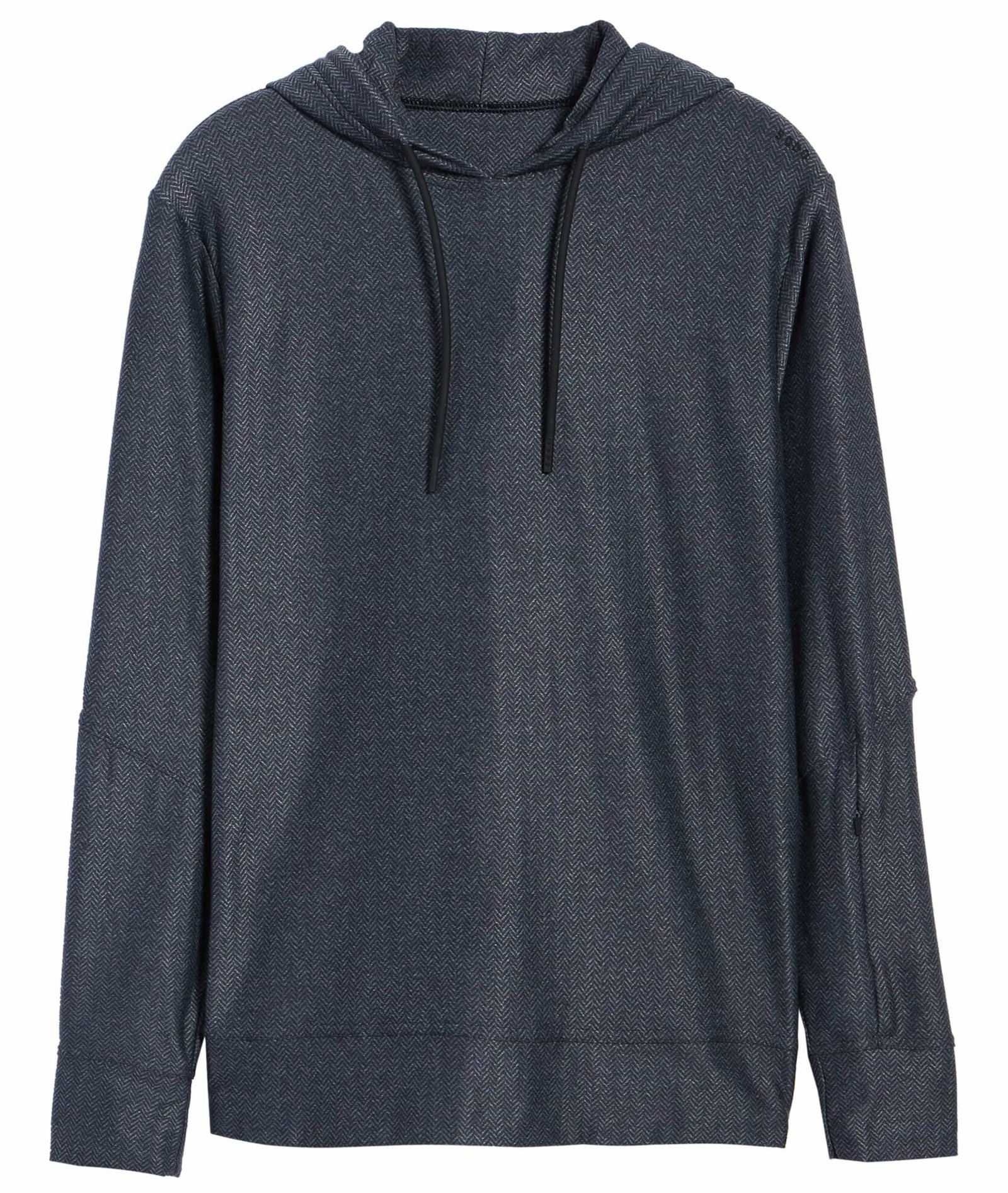 Herringbone Knit Pullover Hoodie