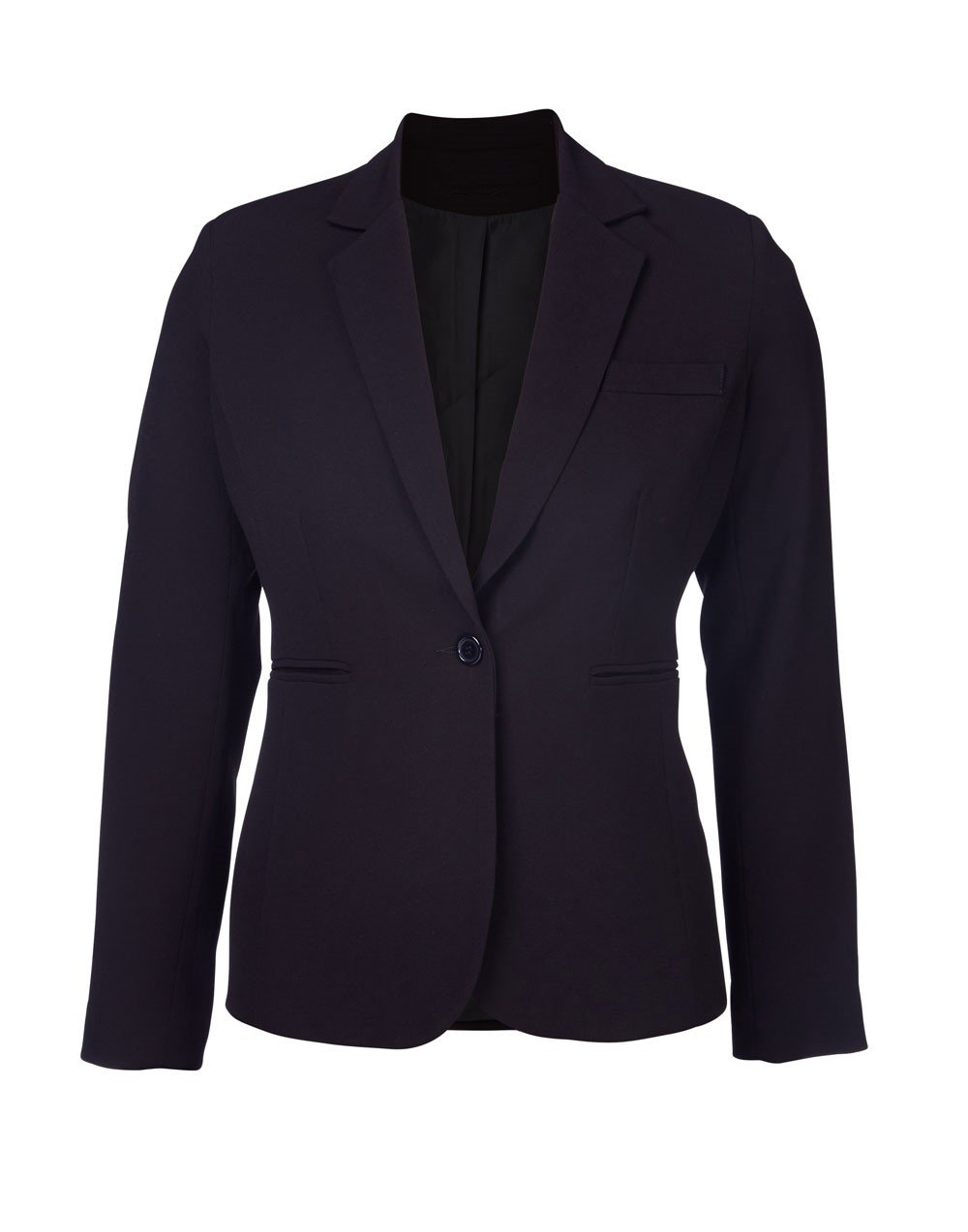 Single-Button Slim-Fit Stretch Blazer