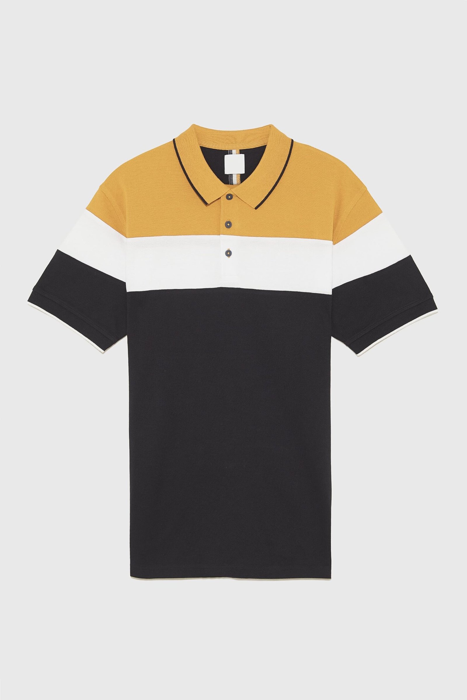 Tri-Color Block Polo