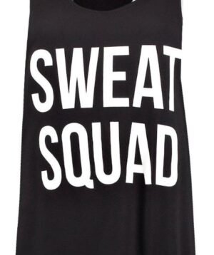 Graphic Print Racerback Gym Tank