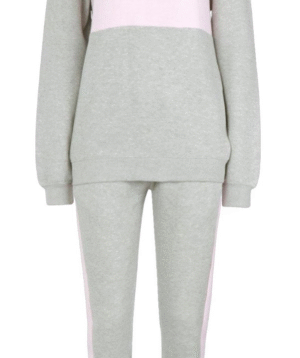 Color-Block Fleece Tracksuit Set