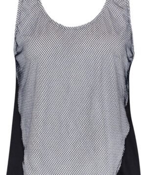 Sheer Mesh Layering Gym Tank