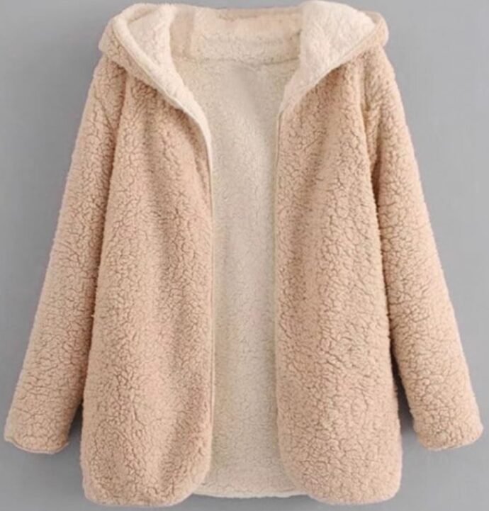 Reversible Longline Sherpa Fleece Jacket